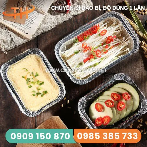 HỘP GIẤY BẠC ĐỰNG THỨC ĂN
