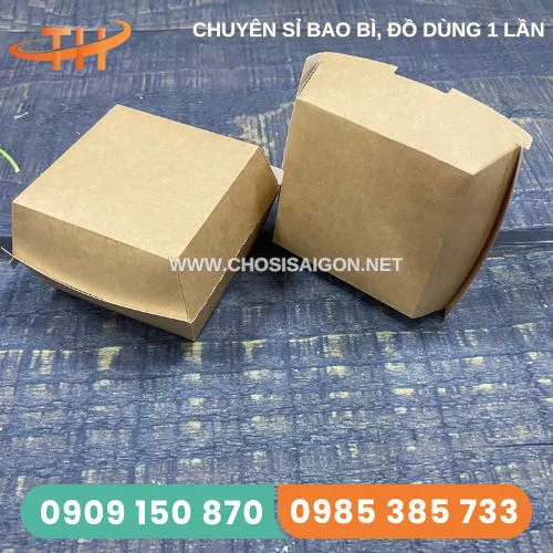 HỘP HAMBURGER GIẤY KRAFT