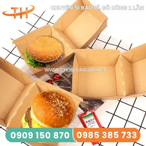 HỘP HAMBURGER GIẤY KRAFT