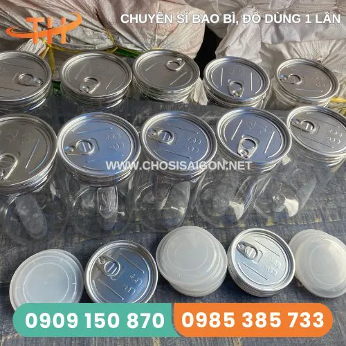 HŨ NHỰA PET NẮP NHÔM XÉ