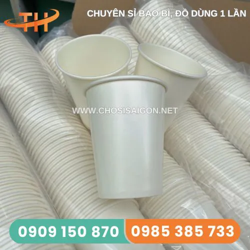 LY GIẤY TRẮNG TRƠN 9OZ (270ML)