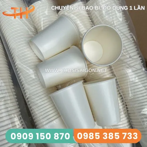 LY GIẤY TRẮNG TRƠN 9OZ (270ML)