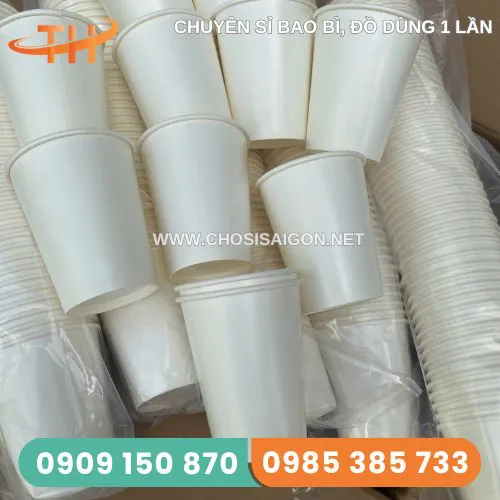 LY GIẤY TRẮNG TRƠN 9OZ (270ML)