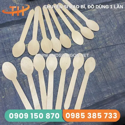 MUỖNG GỖ 16CM DÙNG 1 LẦN