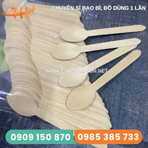 MUỖNG GỖ 16CM DÙNG 1 LẦN