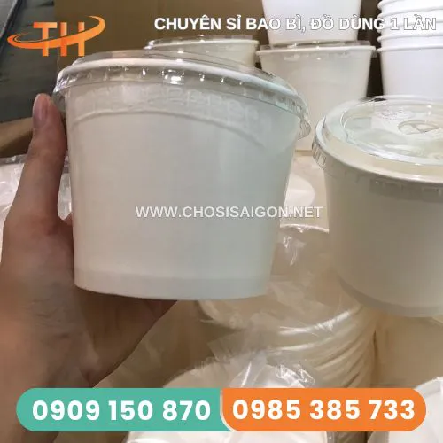 TÔ GIẤY CÓ NẮP 500ML