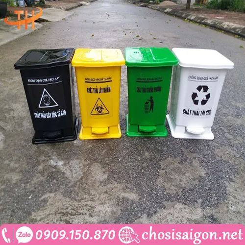 THÙNG RÁC ĐẠP CHÂN