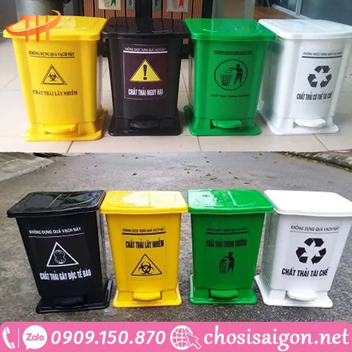 THÙNG RÁC ĐẠP CHÂN