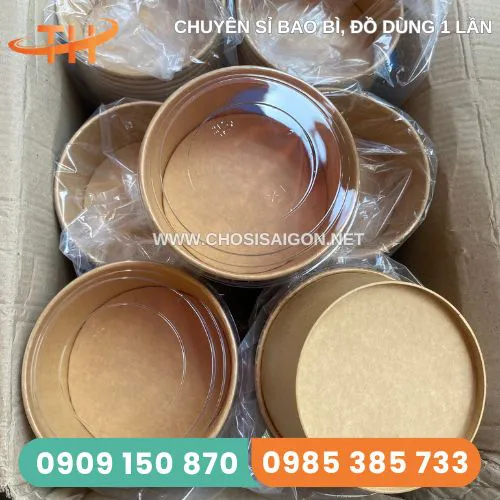TÔ GIẤY KRAFT 750ML ĐỰNG THỰC PHẨM