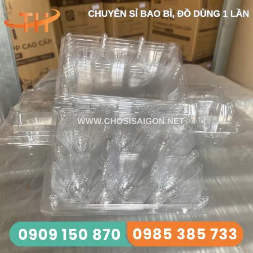 VỈ NHỰA ĐỰNG TRỨNG 6 QUẢ