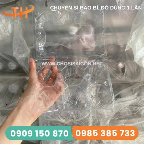 VỈ NHỰA ĐỰNG TRỨNG 6 QUẢ