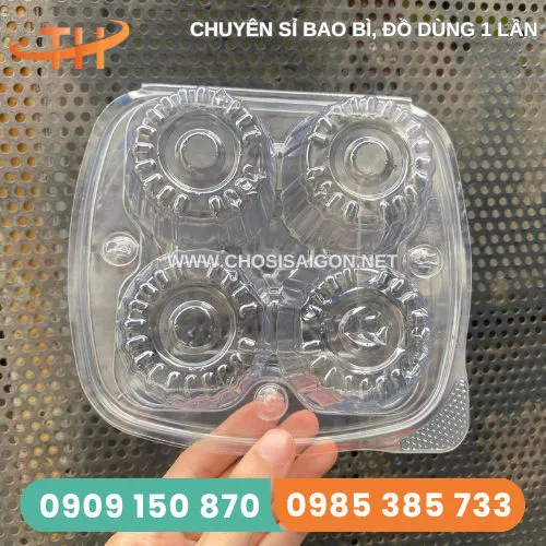 VỈ NHỰA ĐỰNG TRỨNG 4 QUẢ