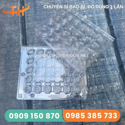 VỈ NHỰA ĐỰNG TRỨNG CÚT 30 QUẢ