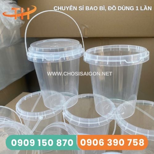 XÔ NHỰA MINI ĐỰNG THỨC UỐNG
