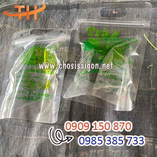 Túi zip đáy đứng đựng thức uống giá sỉ rẻ