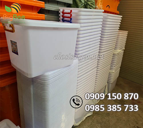 Thùng nhựa 55 lít đựng vật dụng giá rẻ