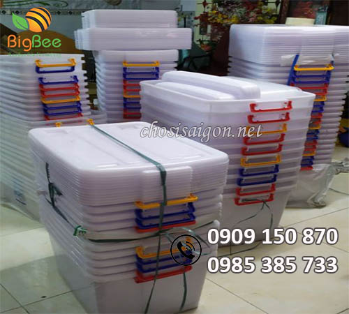 Thùng nhựa giá rẻ đủ dung tích đựng đồ dùng, vật dụng, linh kiện