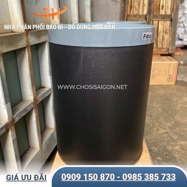 Thùng rác nhựa 2 lớp dùng cho gia đình, văn phòng