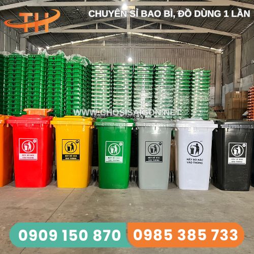 Thùng rác công nghiệp 240 lít