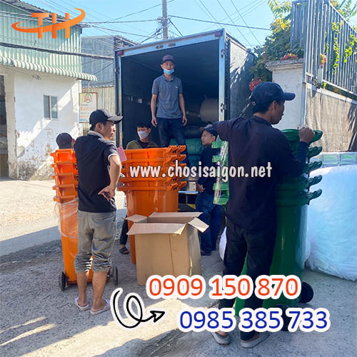 Thùng rác 240 lít giao sỉ lẻ tận nơi giá tại kho