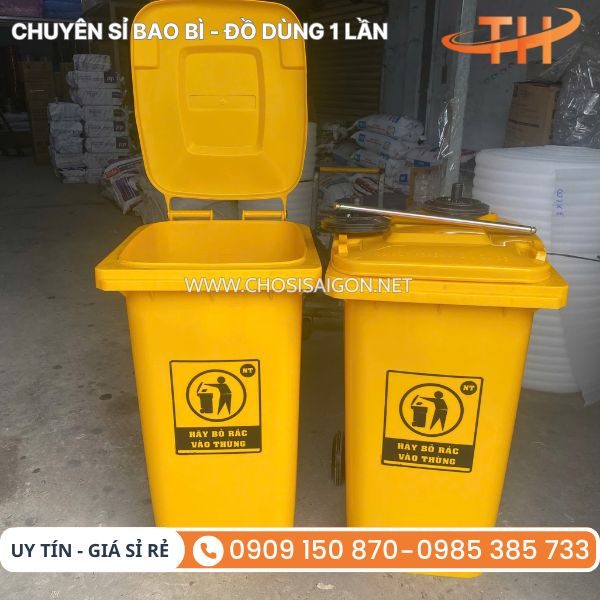 Thùng rác môi trường 240 lít chịu lực tốt