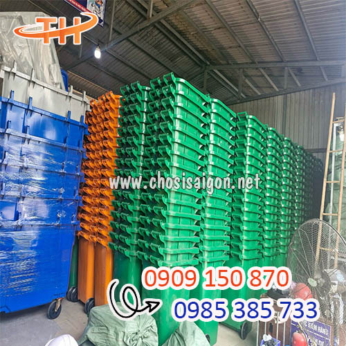 Thùng rác 240L chính hãng tổng kho sỉ giá rẻ