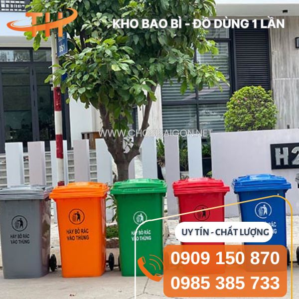 Thùng rác 360 lít đủ màu giá sỉ