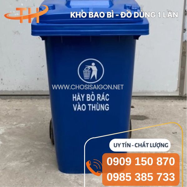 Thùng rác nhựa 360 lít chất lượng, chính hãng giá sỉ rẻ nhất