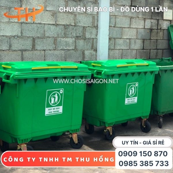 Thùng rác 660 lít