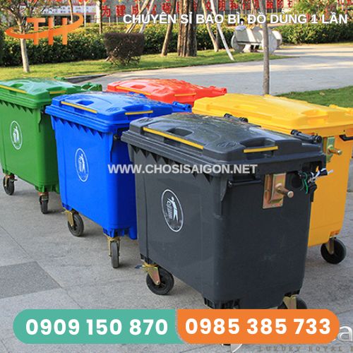Thùng rác công nghiệp 660 lít