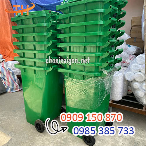 Thùng rác 240 lít chính hãng, chất lượng giá sỉ rẻ