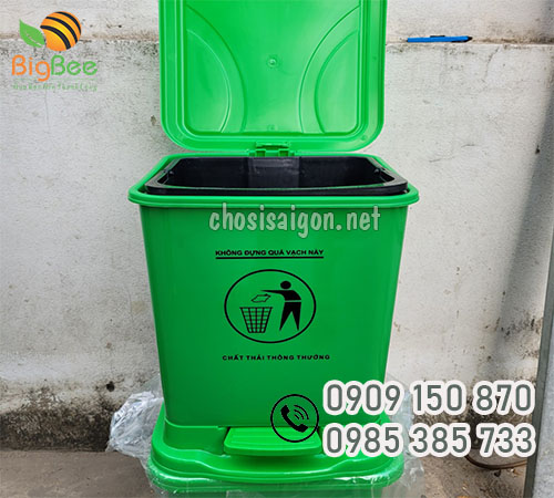 Thùng rác đạp chân 20 lít giá sỉ rẻ