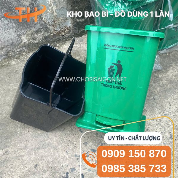 Thùng rác đạp chân an toàn, chính hãng giá sỉ rẻ