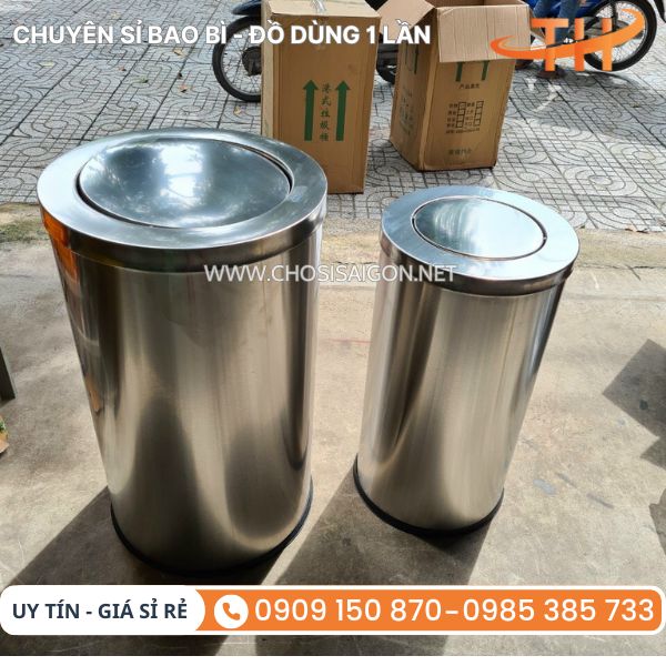 Thùng rác inox chính hãng