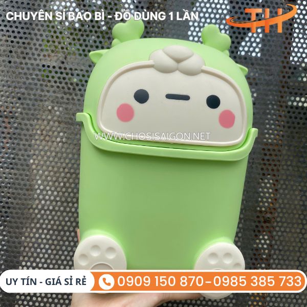 Thùng rác mini để bàn nhỏ gọn, tiện lợi