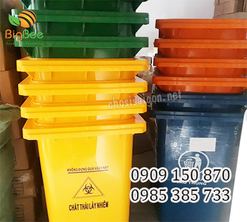 Thùng rác 120 lít sỉ giá tốt