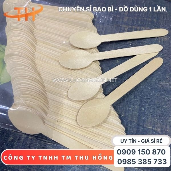 Muỗng gỗ 16cm dùng 1 lần tìm mua giá rẻ tại TP.HCM