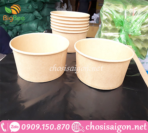 Tô giấy, bát giấy không thấm nước giá sỉ rẻ