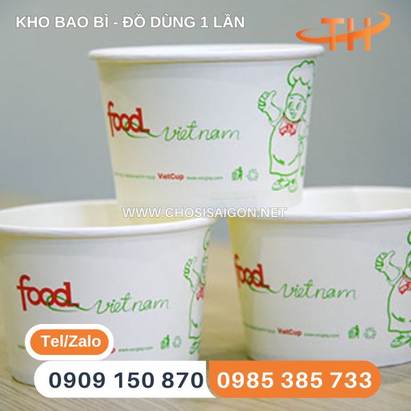 Tô giấy 1000ml in theo yêu cầu giá sỉ rẻ