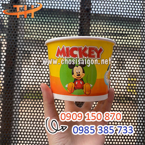 Tô giấy 12oz đựng kem, sữa chua giá sỉ rẻ