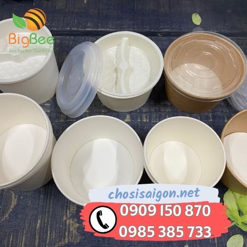 Gía sỉ rẻ tô giấy 2 tầng 2 ngăn có nắp đậy