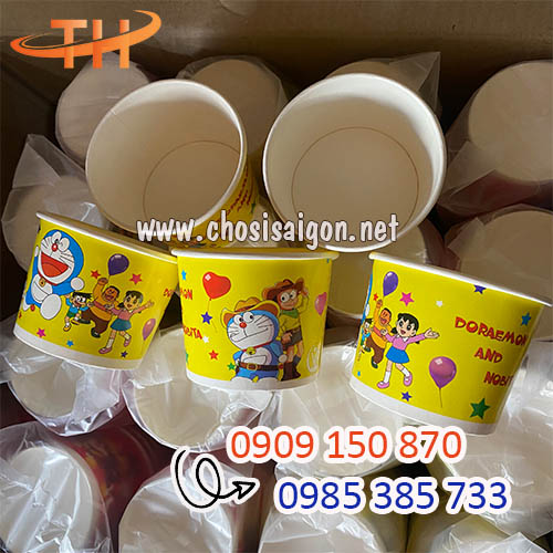 Tô giấy in hình sẵn đại trà 360ml sỉ rẻ