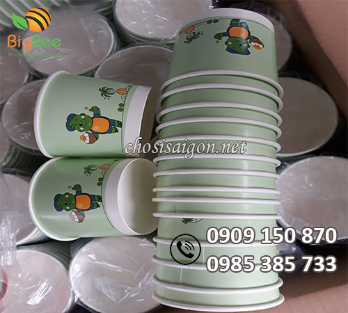 Tô giấy 360ml đựng kem in logo giá rẻ