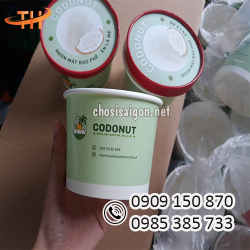Tô giấy đựng kem, sữa chua 360ml chất lượng tốt