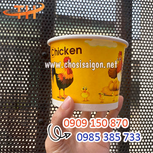 Tô giấy 12oz in hình sẵn cao cấp giá sỉ rẻ