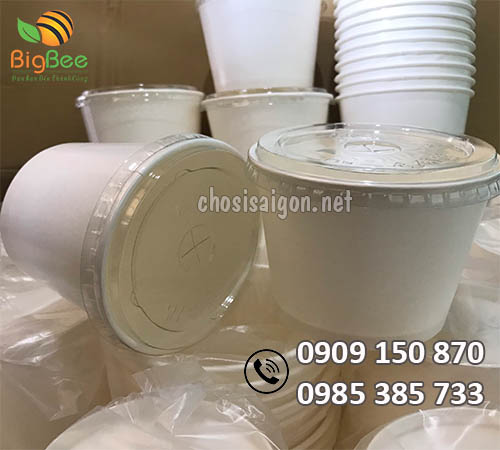 Tô giấy có nắp đựng kem sỉ rẻ toàn quốc