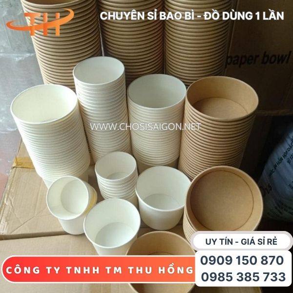 Tô giấy đa dạng dung tích giá sỉ rẻ