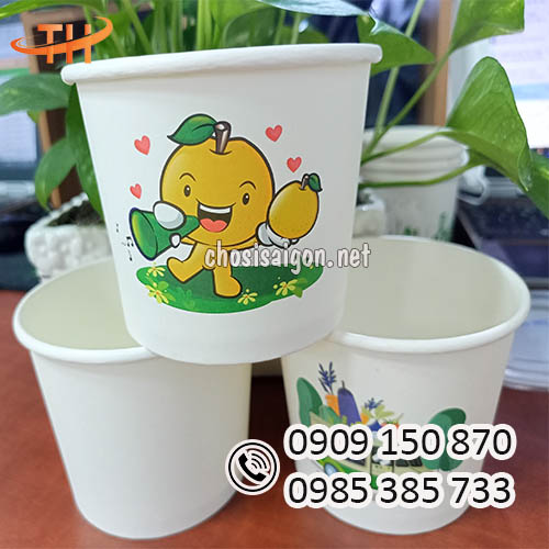 Tô giấy in họa tiết đựng thức ăn mang đi giá sỉ rẻ