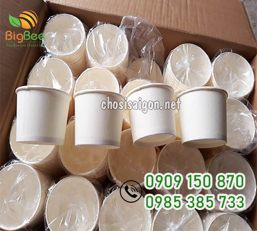 Tô giấy 390ml trắng giá sỉ rẻ