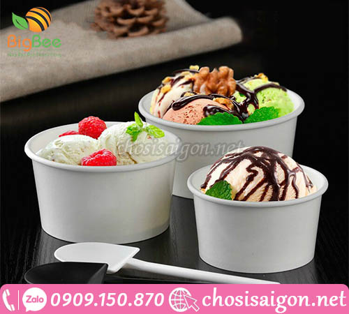 Tô giấy đựng kem giá rẻ uy tín tại HCM